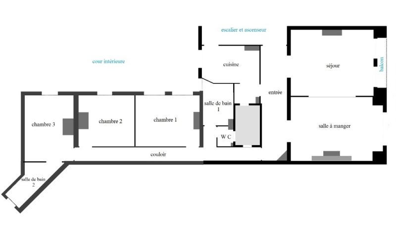 Plan de l'appartement